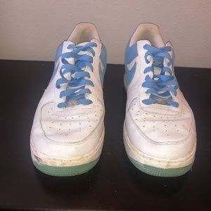 Nike Air Force One Blue White Light Blue  size 12